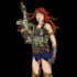 design illustration tactical female character