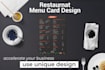 design a business flyer brochure or restaurant menu card