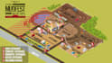 create a 3d or 2d vector map illustration