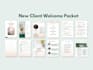 design new client welcome packet in canva