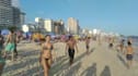 record 4k video walking tour on rio janeiro beach