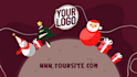 create a merry christmas and happy new year video with your logo on it