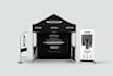 advertising logo outdoor trade show canopy tents exhibition