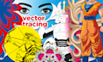 do vector tracing, redraw your logo or any graphic in vector