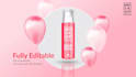 create professional 3d cosmetics promo