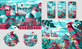 unique draw city, buildings, landmarks, country, map, travel illustrations
