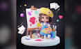 create a custom 3d chibi character from your idea