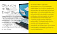 design modern responsive clickable HTML email signature