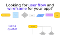 design user flow, task flow, sitemaps, wireframes, etc