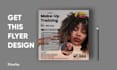 do a creative makeup artist flyer for social media