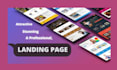 create unique design landing page or wordpress website