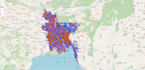 do interactive web map in geojson, leaflet, html, css and js