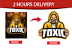 draw your low resolution logo to high resolution vector