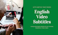 subtitle your english youtube videos