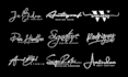 design handwritten, signature, cursive logo