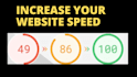 do wordpress speed optimization for google page speed, website speed, pagespeed