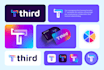 design modern tech, startup, crypto, security technology or app logo