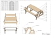 make drawings for DIY folding picnic table
