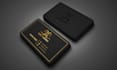 do luxury minimalist uv gloss business card design