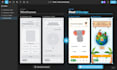 do mobile app design, web app design ui ux using figma