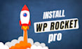 install wp rocket and speed up your website within 1 hour