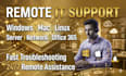 provide remote IT support for windows, mac, and network troubleshooting
