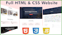 create custom website with html template using html css js
