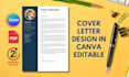 make professional CV, cover letter, resume design on canva editable