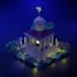 create low poly 3d model diorama scenes