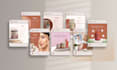 design a social media brand kit for beauty and skincare brands on canva