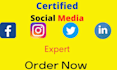 be your social media manager and social media marketer
