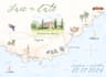 draw a custom map illustration, destination wedding map