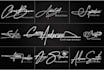 design unique handwritten signature monogram initials logo