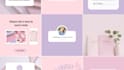 design a beautiful and aesthetic instagram feed