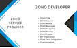 be your zoho one consultant, zoho admistrator, zoho CRM expert