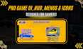 design game UI hud icons and menus for mobile and PC games