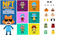 create unique character nft art collection 1k, 10k