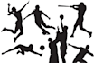 create a sports and yoga silhouette art