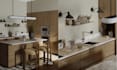 do bedroom, kitchen, bathroom interior design 3d render