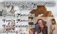 make memorial slideshow video within 6hour
