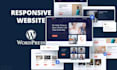 do responsive wordpress website design and website customize