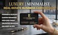 design luxury minimal real estate business card design