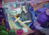 create your background, landscape illustration