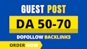 publish 10 guest post on a high da 90 google approved sites