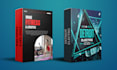 design digital product cover bundle mockup, product cover box, ecover bundle