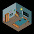 create isometric view illustrations and maps in digital art