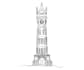draw artistic buildings in line art illustrations