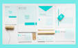 design business card, letterhead, presentation folder and stationery items