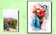 create amazing family portrait watercolor portrait