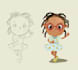 create black african american children book illustrations